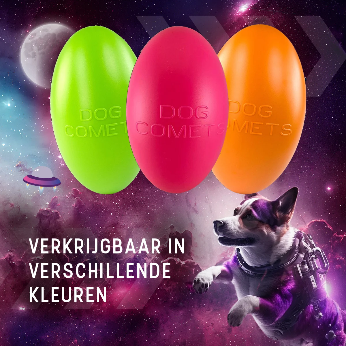Zabawka do aportowania dla psa, pływająca, 20 cm, różowa – Dog Comets Pan-Stars - obrazek 6