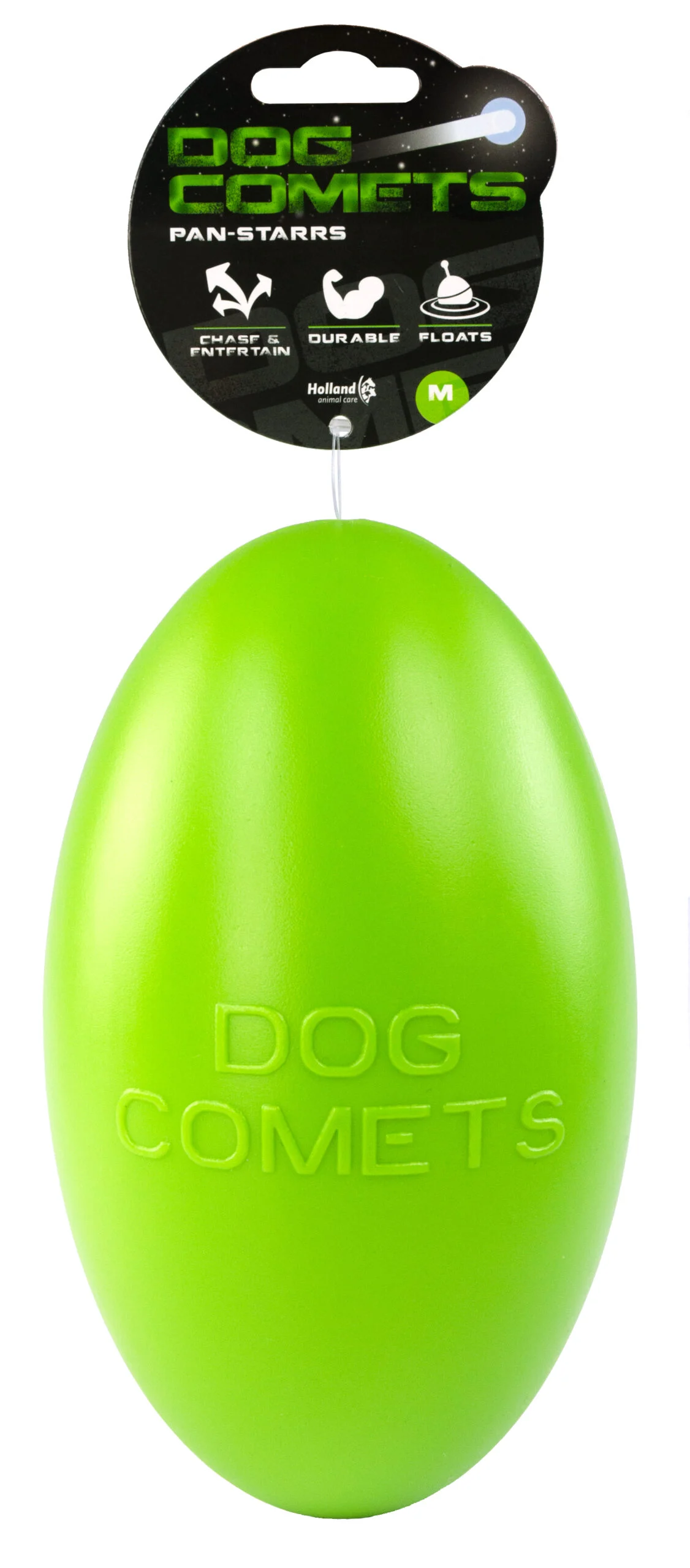 Zabawka do aportowania dla psów, pływająca, 20 cm, zielona – Dog Comets Pan-Stars - obrazek 1
