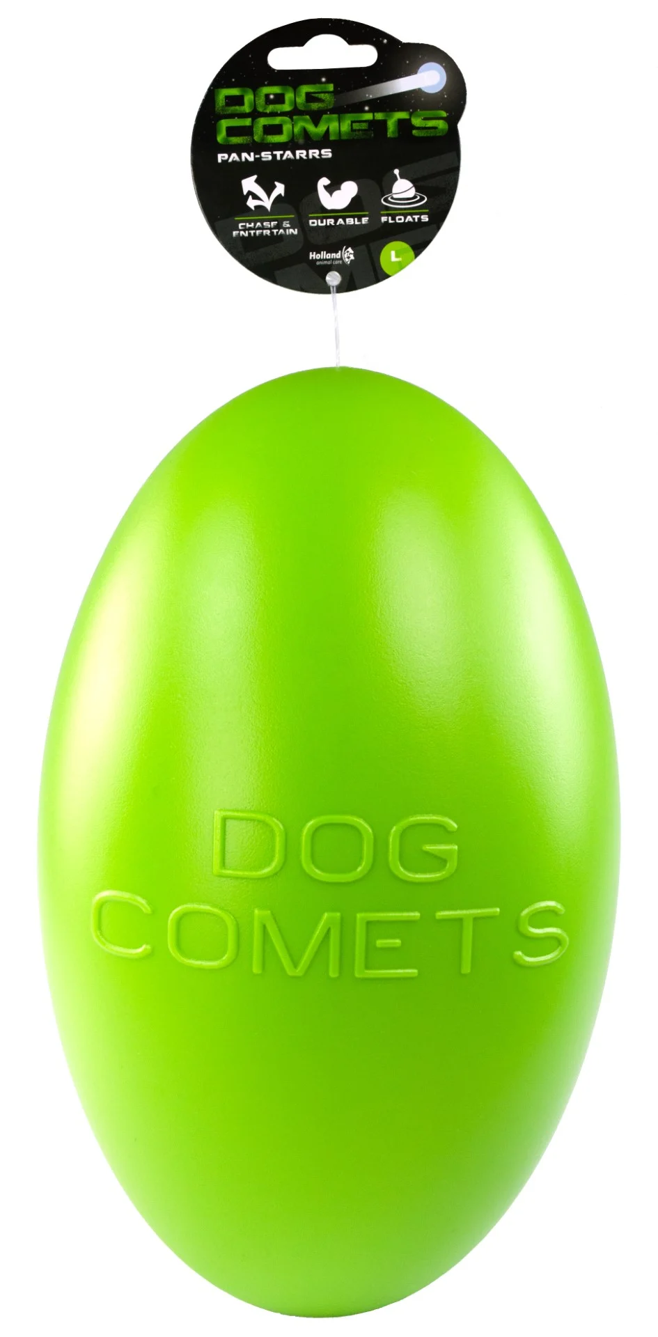 COME025.jpg Zabawka do aportowania dla psów, pływająca, 30 cm, zielona – Dog Comets Pan-Stars - obrazek 1