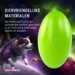 Zabawka do aportowania dla psów, pływająca, 20 cm, zielona – Dog Comets Pan-Stars - obrazek 4