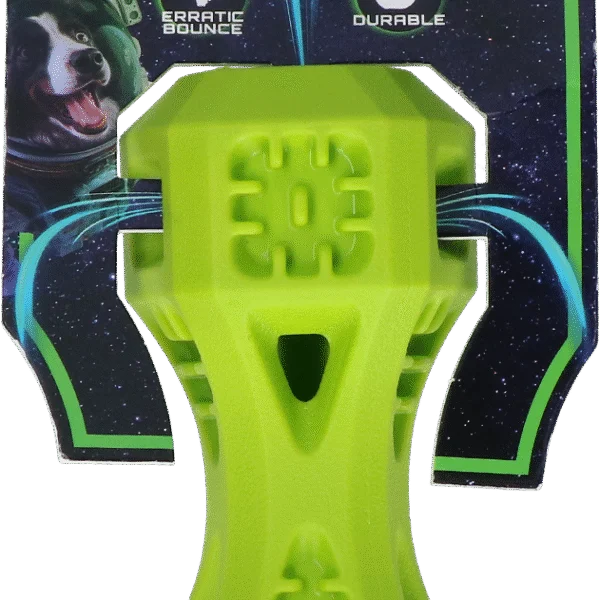 Zabawka do aportowania z otworami wentylacyjnymi, zielona S – Dog Comets Airflow Bone