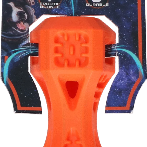 Zabawka do aportowania z otworami wentylacyjnymi, pomarańczowa S – Dog Comets Airflow Bone