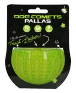 Zabawka nagrodowa z gumy TPR, zielona, ø 7 cm – Dog Comets Ceres - Treat Locker