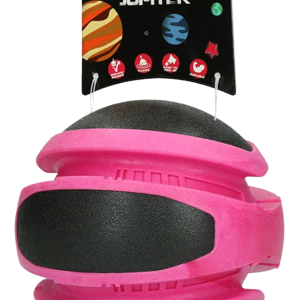 Odbijająca się piłka dla psa różowa, 14 cm – Dog Comets Planets