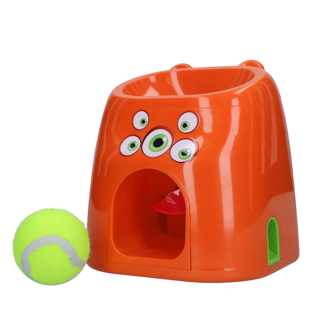 Zabawka do aportowania z nagrodą w postaci przysmaku, w zestawie 1 piłka tenisowa – Dog Comets D1spencer Fetch and Treat - obrazek 2