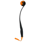 Wyrzutnia do piłek dla psa z piłką tenisową M, 48 cm, pomarańczowa – Dog Comets Launcher - obrazek 2