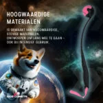 Wyrzutnia do piłek dla psa z piłką tenisową M, 48 cm, różowa – Dog Comets Launcher - obrazek 6