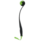 Wyrzutnia piłek dla psa z piłką tenisową M, 48 cm, zielona – Dog Comets Launcher - obrazek 2