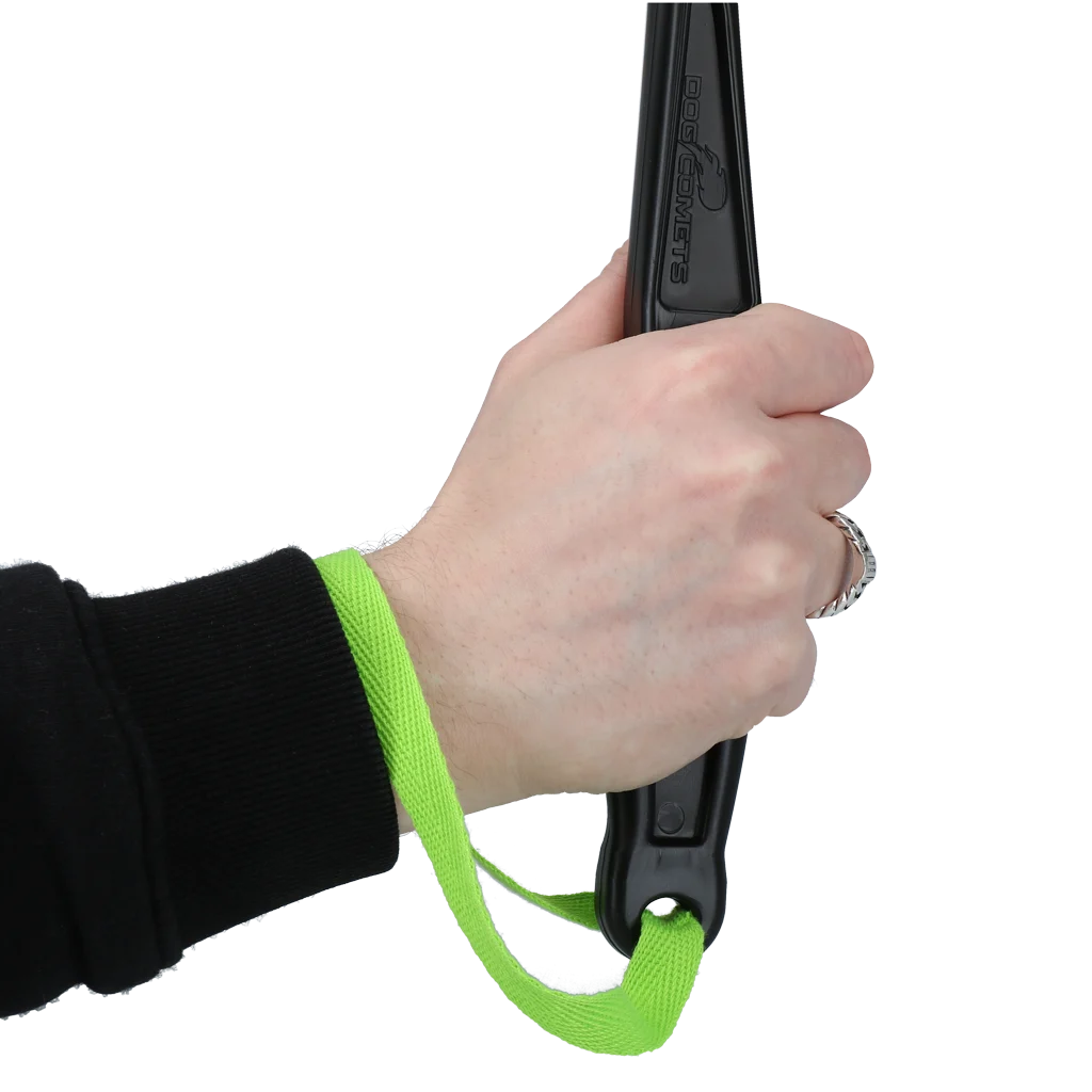 Wyrzutnia piłek dla psa z piłką tenisową M, 48 cm, zielona – Dog Comets Launcher - obrazek 4