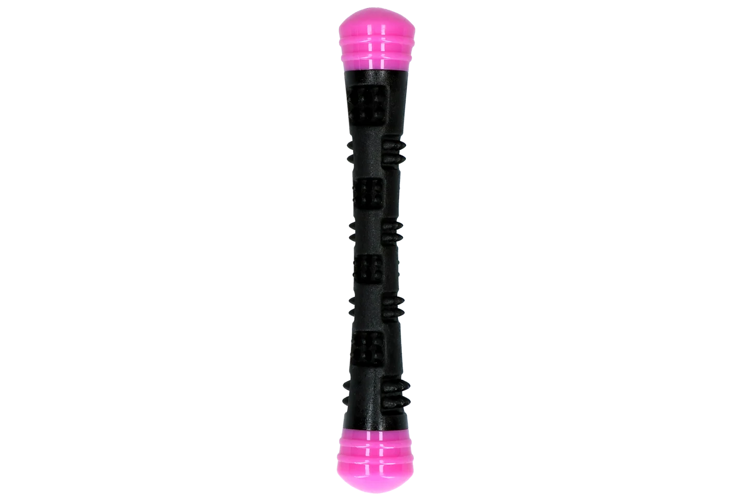 Gryzak do aportowania z gumy z piszczałką, S 23 cm, różowy – Dog Comets Meteor - obrazek 3
