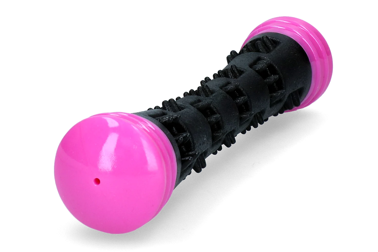 Gryzak do aportowania z gumy z piszczałką, S 23 cm, różowy – Dog Comets Meteor - obrazek 4
