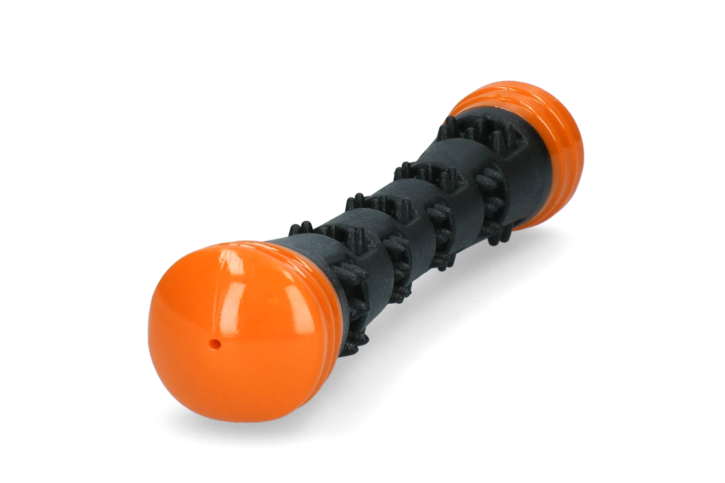 Gumowa pałka do rzucania z piszczałką, S 23 cm, pomarańczowa – Dog Comets Meteor - obrazek 2