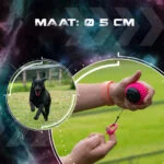 Piłka dla psa ze zwijanym sznurkiem, różowa – Dog Comets Blazar Jet - obrazek 5