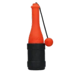 Zabawka do aportowania ze sznurem, do wody, 23 cm, pomarańczowa – Dog Comets Bobber - obrazek 3