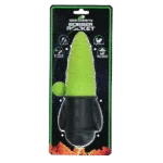 Zabawka do aportowania ze sznurkiem, unosząca się na wodzie, Ø 65 x 235 mm, zielona – Dog Comets Bobber Rocket