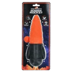 Zabawka aportowa ze sznurkiem, pływająca, Ø 65 x 235 mm, pomarańczowa – Dog Comets Bobber Rocket