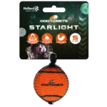 Piłka tenisowa dla psów, pływająca, pomarańczowa S, Ø 5 cm – Dog Comets Starlight