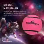Piłka tenisowa dla psa, pływająca, Ø 7,5 cm, różowa, 2 sztuki – Dog Comets Starlight - obrazek 3