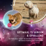 Piłka tenisowa dla psa, pływająca, Ø 7,5 cm, różowa – Dog Comets Starlight - obrazek 4