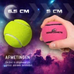 Piłka tenisowa dla psa, pływająca, różowa, S, Ø 5 cm – Dog Comets Starlight - obrazek 6