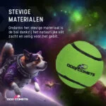 Piłka tenisowa dla psa, unosząca się na wodzie, Ø 6 cm, zielona – Dog Comets Starlight - obrazek 4