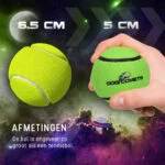 Piłka tenisowa dla psa, pływająca, Ø 5 cm, zielona – Dog Comets Starlight - obrazek 6