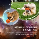 Piłka tenisowa dla psa, pływająca, pomarańczowa S, Ø 5 cm, 3 sztuki – Dog Comets Starlight - obrazek 4