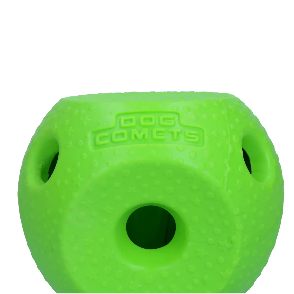 Piłka dla psa z gumy TPR, zielona – Dog Comets Treat Lock Ball - obrazek 2