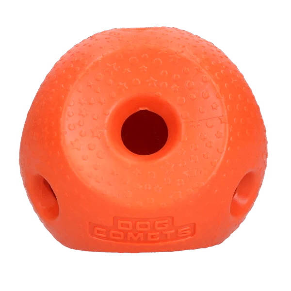 Piłka na przysmaki dla psa z gumy TPR, pomarańczowa – Dog Comets Treat Lock Ball