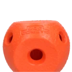 Piłka na przysmaki dla psa z gumy TPR, pomarańczowa – Dog Comets Treat Lock Ball - obrazek 2