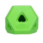 Kostka na przysmaki z gumy TPR na przysmaki i gryzaki, zielona – Dog Comets Treat Lock Cube
