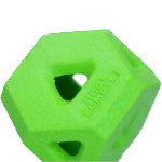 Kostka na przysmaki z gumy TPR na przysmaki i gryzaki, zielona – Dog Comets Treat Lock Cube - obrazek 2