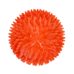 Zabawka do aportowania w kształcie jajka z piszczałką i wypustkami, pomarańczowa L, Ø 100 x 150 mm – Dog Comets Cosmic Egg - obrazek 3