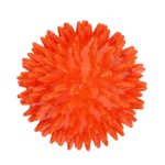Zabawka do aportowania w kształcie jajka z piszczałką i wypustkami, pomarańczowa M, Ø 80 x 110 mm – Dog Comets Cosmic Egg - obrazek 3