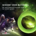 Ring dla psa z pianki gumowej, unoszący się na wodzie, zielony M, Ø 19 cm – Dog Comets UFO Ring - obrazek 5