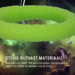 Ring dla psa z pianki gumowej, unoszący się na wodzie, zielony M, Ø 19 cm – Dog Comets UFO Ring - obrazek 6