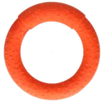 Piankowy pierścień do rzucania dla psa, pływający, pomarańczowy M, Ø 19 cm – Dog Comets UFO Ring - obrazek 3