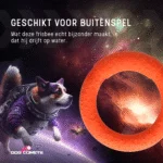 Piankowy pierścień do rzucania dla psa, pływający, pomarańczowy M, Ø 19 cm – Dog Comets UFO Ring - obrazek 5