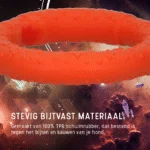 Piankowy pierścień do rzucania dla psa, pływający, pomarańczowy M, Ø 19 cm – Dog Comets UFO Ring - obrazek 6