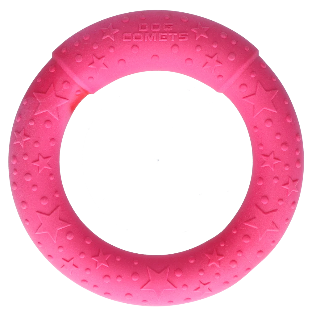 Pływający pierścień dla psa z pianki, różowy, M, Ø 19 cm – Dog Comets UFO Ring - obrazek 3