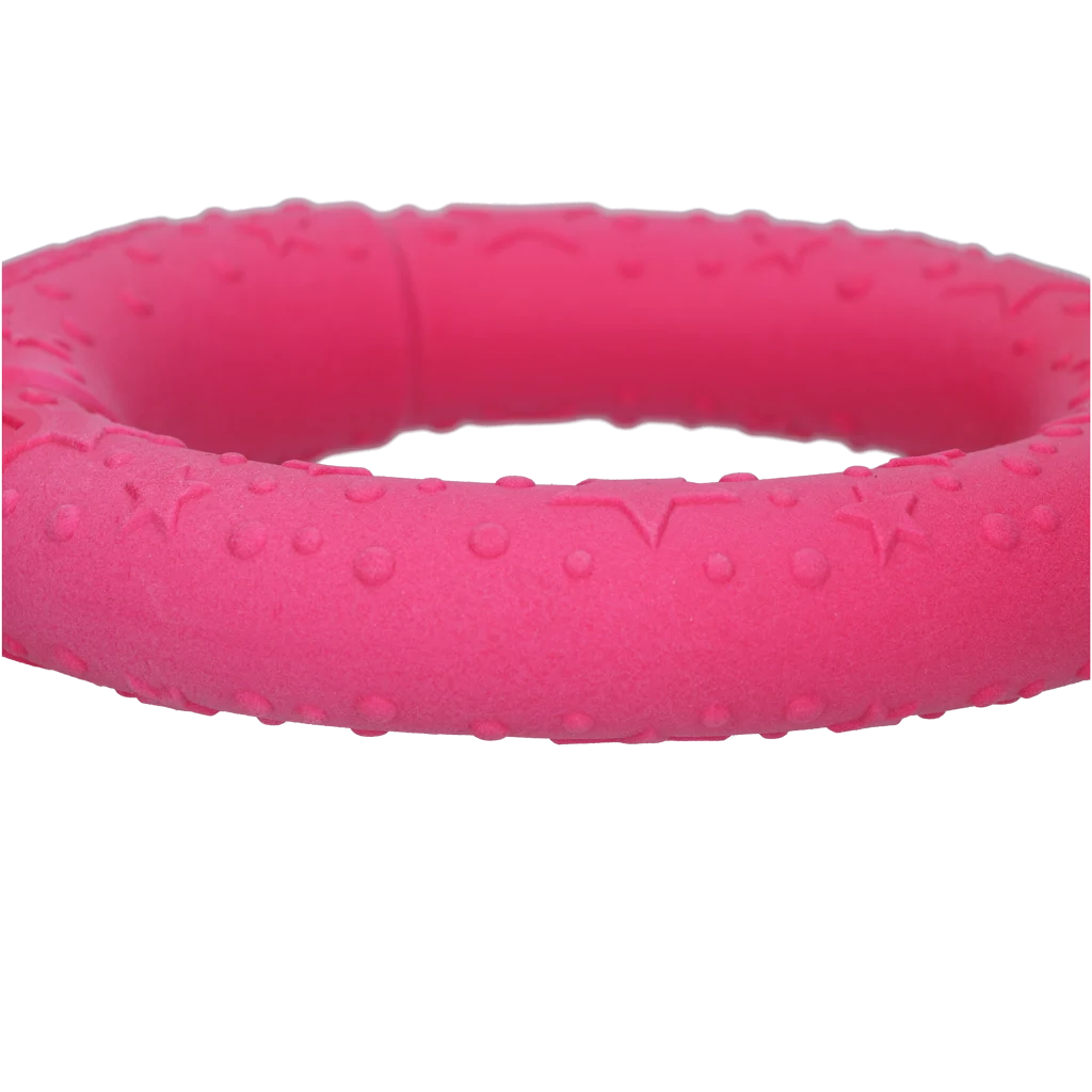 Pływający pierścień dla psa z pianki, różowy, M, Ø 19 cm – Dog Comets UFO Ring - obrazek 4