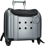 Torba transportowa dla psa z funkcją plecaka, szara, 40 x 25 x 31 cm – Compaws Trolley London