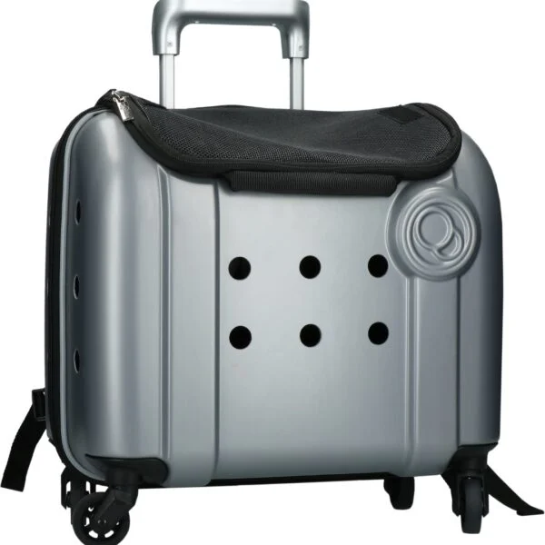 Torba transportowa dla psa z funkcją plecaka, szara, 40 x 25 x 31 cm – Compaws Trolley London