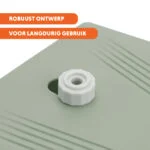 Fontanna dla psa z pedałem nożnym i przyłączem do węża ogrodowego, oliwkowozielona – Coolpets Splash Water Fountain - obrazek 6