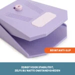 Fontanna z pedałem i podłączeniem do węża ogrodowego, liliowa – Coolpets Splash Water Fountain - obrazek 5