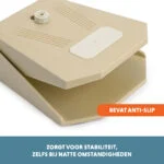 Fontanna wodna z pedałem nożnym i przyłączem do węża ogrodowego, beżowa – Coolpets Splash Water Fountain - obrazek 5