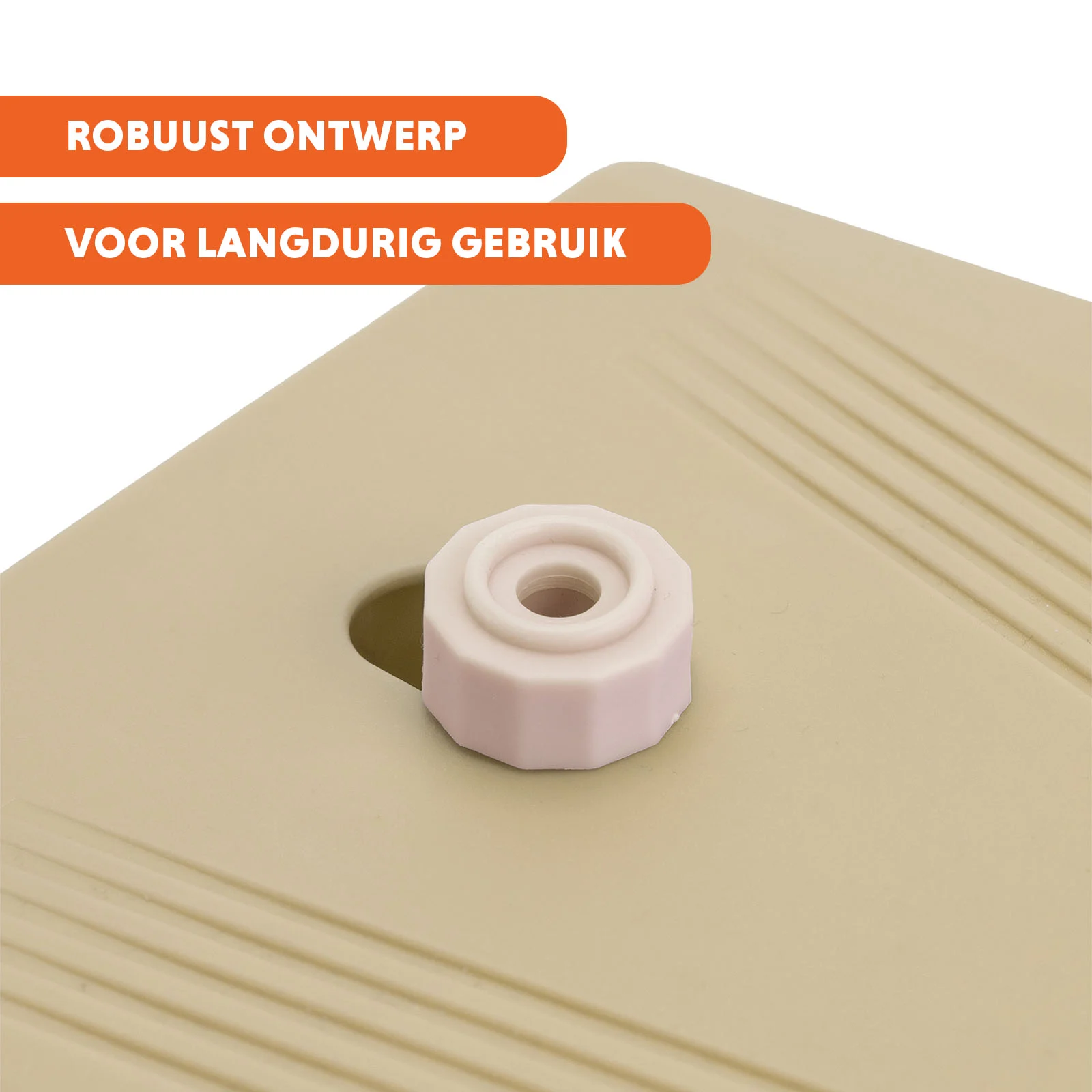 Fontanna wodna z pedałem nożnym i przyłączem do węża ogrodowego, beżowa – Coolpets Splash Water Fountain - obrazek 6