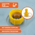 Mata zraszająca dla psów z przyłączem do węża ogrodowego, M 150 cm – Coolpets Splash Sprinkler Pad - obrazek 3