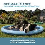 Mata zraszająca dla psów z przyłączem do węża ogrodowego, M 150 cm – Coolpets Splash Sprinkler Pad - obrazek 4