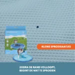 Mata zraszająca dla psów z przyłączem do węża ogrodowego, M 150 cm – Coolpets Splash Sprinkler Pad - obrazek 5